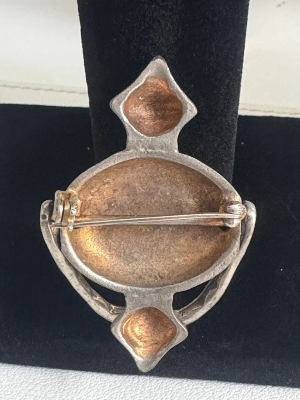 Vintage Door Knocker Brooch Monogrammed 